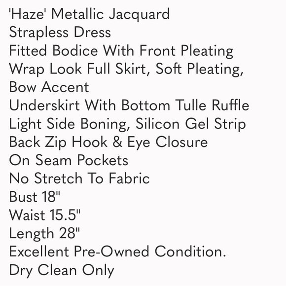 BCBG Max Azria Strapless Dress - Picture 8 of 9